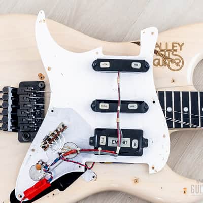 1989 Valley Arts M Series Standard 2 Vintage SSH Superstrat Blonde w/ Interlock Neck, EMG & Floyd Rose image 18