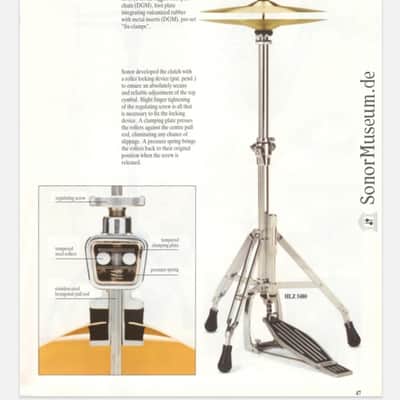 Vintage 1983 Sonor Signature HLZ 5480 Hi-Hat Stand – RARE Early Production Era – Made in W. Germany (Serial 0678) – Holy Grail Heavy Hardware image 14