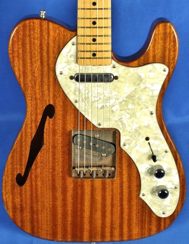 Fender Japan MIJ 50th Anniversary Mahogany Thinline | Reverb