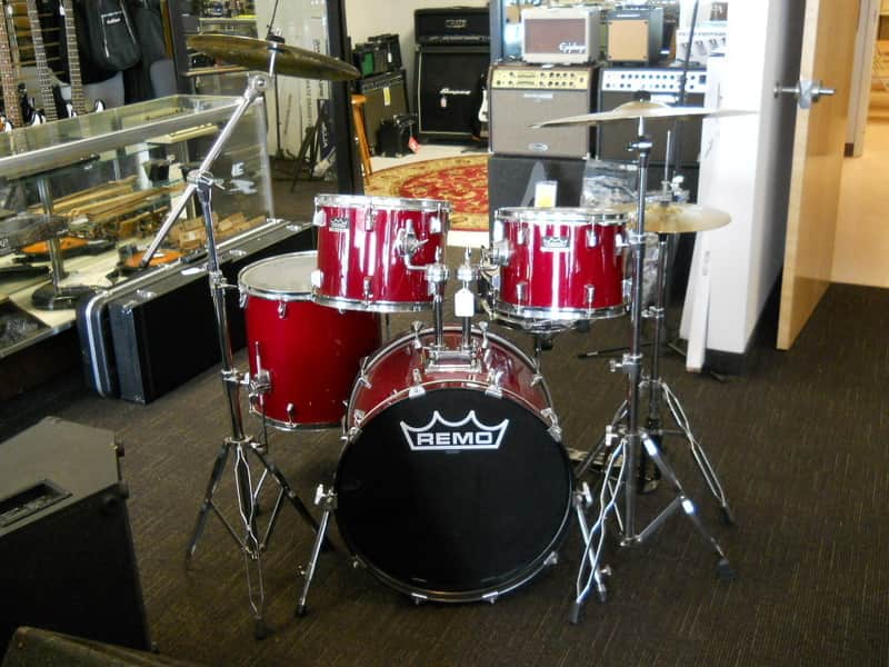 Remo Bravo 2 Complete 5-Piece Drum Kit Wine Red image 1