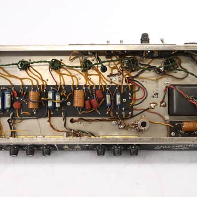1965 Fender Bassman-Amp Tube Amplifier Head in '63 Blonde Cabinet #50272 image 19