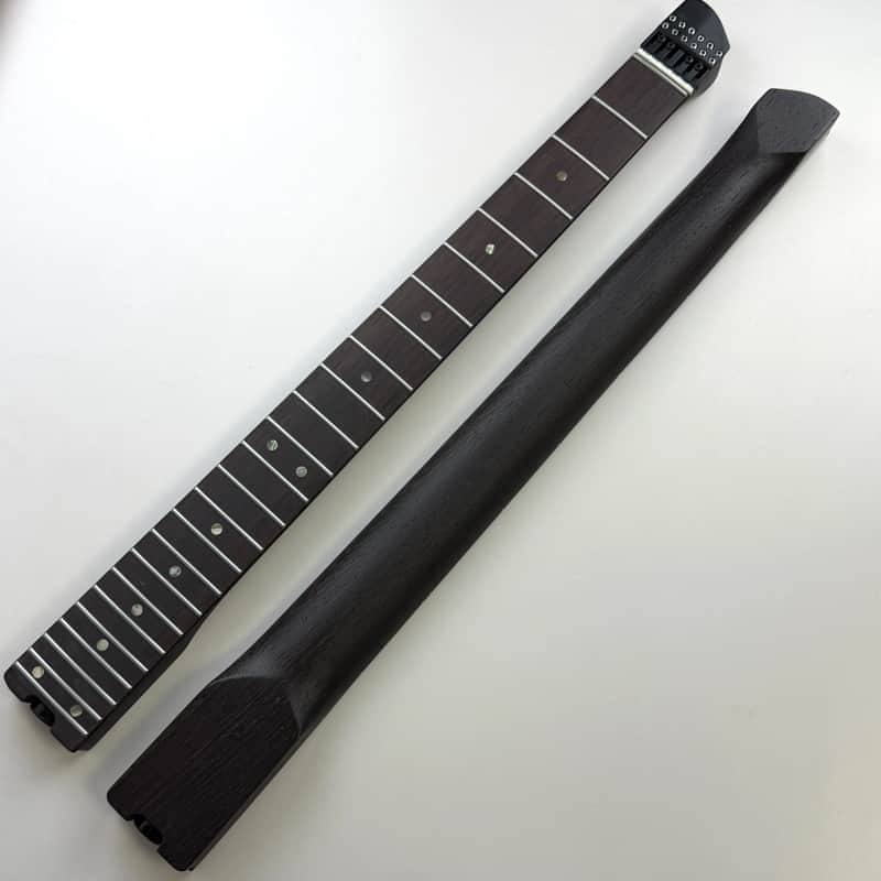 Wenge Wood Headless Electric Guitar Neck, with Locking Nut image 1