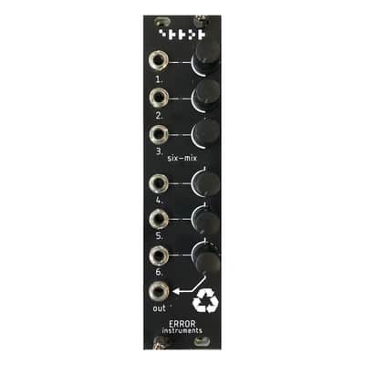 Error Instruments 6 Mix Eurorack Mixer Module (Black) image 1