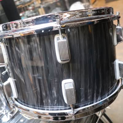 Trixon 3pc Speedfire Drum Set Black Stripe Vintage 1960's image 3