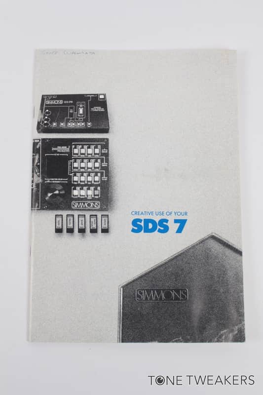 Simmons SDS7 Owners Manual electronic drum kit machine user VINTAGE GEAR DEALER image 1