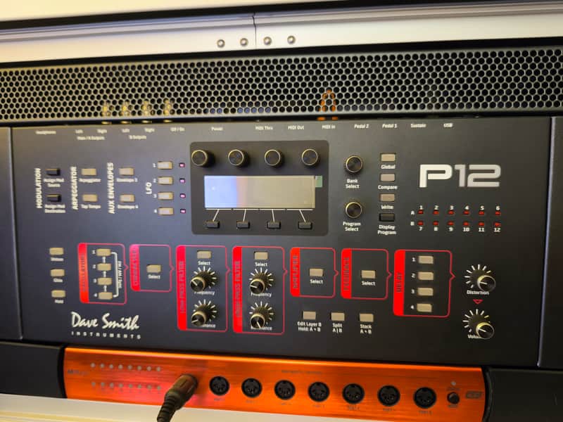 Dave Smith Instruments Prophet 12 Desktop 12-Voice Polyphonic Synthesizer 2014 - Present - Black with Wood Sides image 1