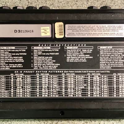 Alesis SR-16 Drum Machine 1990’s Black image 2