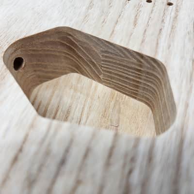 Brio 2 piece Roasted Swamp Ash Body "Thinline" T-Style - Unfinished image 6