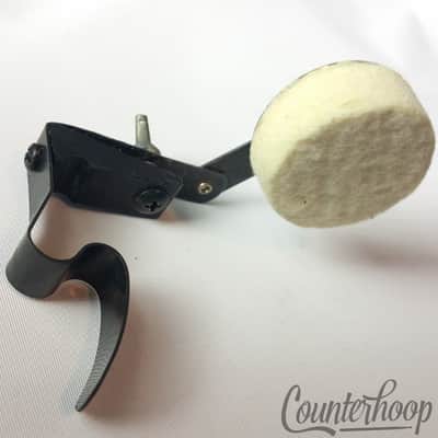 *Rogers Clip-On Tom/Snare Drum White-Felt External Muffler 80s Powertone XP8 USA image 1