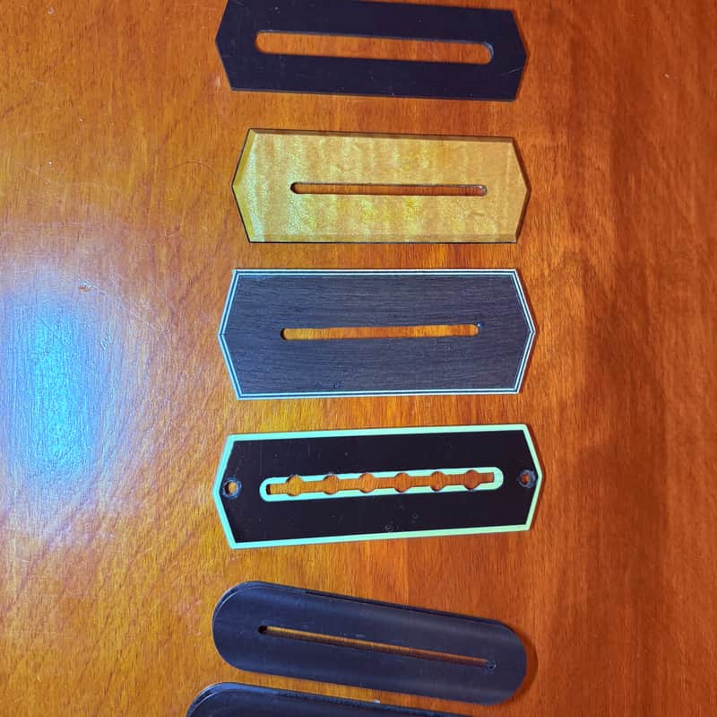 Charlie Christian style Pickup covers lot of 5 80’s - Wood/Plastic/Celluloid image 1