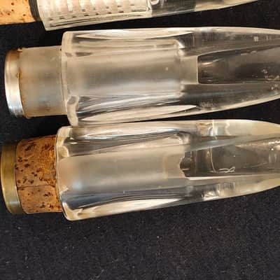 10 clarinet mouthpieces crystal (Selmer, Bucchi, Lucien, pomarico) Rare Good State image 14