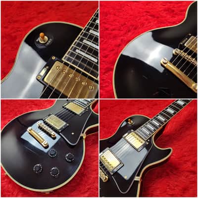 1990 Burny RLC-65 '60 Les Paul Custom Black Beauty - Revival Series - Original VH-1 Humbuckers - Made In Japan MIJ image 6