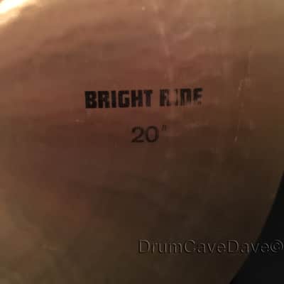 FABULOUS 1981 20" PAiSTe SOUND CREATION BRIGHT RIDE CYMBAL image 5
