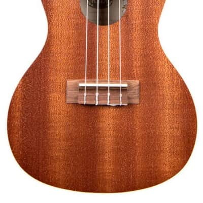 Kala KA-CE Satin Mahogany Concert Acoustic-Electric Ukulele image 1