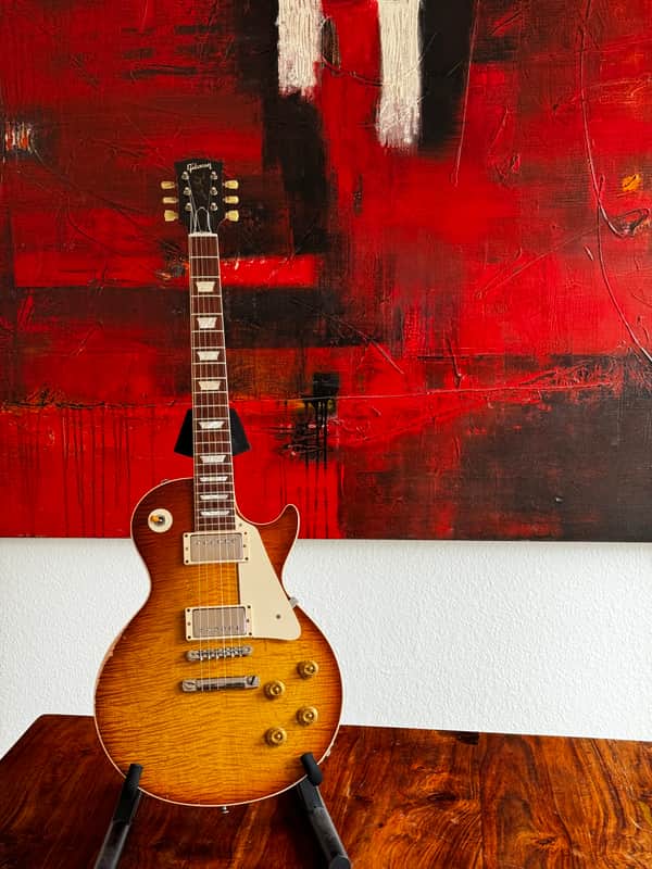 Immagine Gibson Custom Shop Billy Gibbons "Pearly Gates" '59 Les Paul Standard (Murphy Aged) 2009 - Aged Heritage Cherry Sunburst - 1