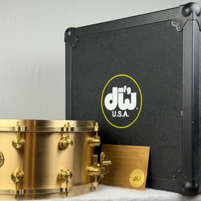 DW 6.5x14" True-Cast Snare Drum - Sand Cast Brushed Bell Bronze, MINT! image 17