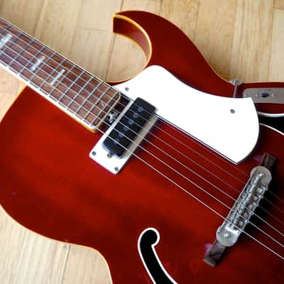 1968 Vox Apollo V266 Vintage Hollowbody Electric Guitar w/ Effects, Italy Eko Viper image 7
