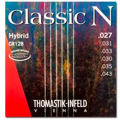 Thomastik-Infeld CR128 Classic N Superlona Classical Guitar Strings Normal Tension (Roundwound Basses + High-Density Synthetic G) image 2