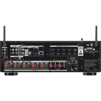 Denon AVR-S740H 7.2 Channel 75W AV Receiver with HEOS Technology Package with HDMI Cables & Cloth image 5