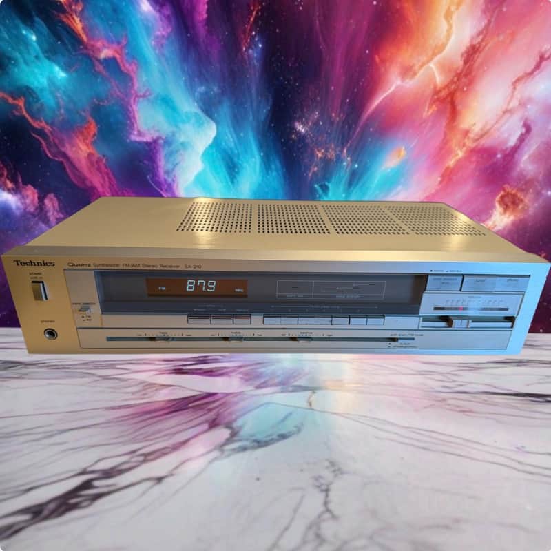 Vintage Technics Quartz Synthesizer FM/AM Stereo Receiver SA-210 Serviced Rare🎶 image 1