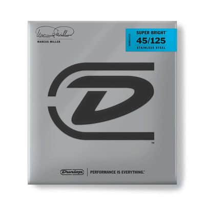 Dunlop DBMMS45125 Marcus Miller Super Bright Bass Strings - 5 String Set image 1