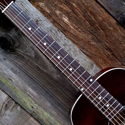 Art&Lutherie Roadhouse Parlor Guitar - Tennessee Red A/E image 11
