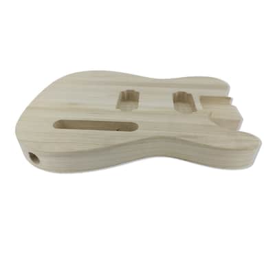 Telecaster Style Electric Guitar Body, Paulownia Wood image 6