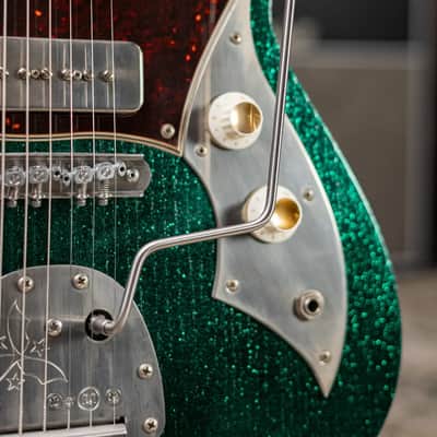 Novo Custom Shop Miris J Semi-Hollow Electric Guitar - Matrix Sparkle with Gig Bag image 14