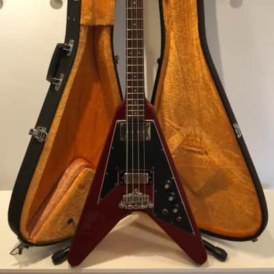Greco FVB 1978 Burgundy Flying V Bass image 1