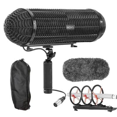 Rode NTG3 Precision RF-Biased Shotgun Microphone, Movo BWS1000 Blimp, XLR Cable Bundle image 6
