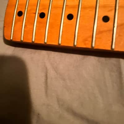 Vintage 1989 Squier ii one piece maple neck image 6