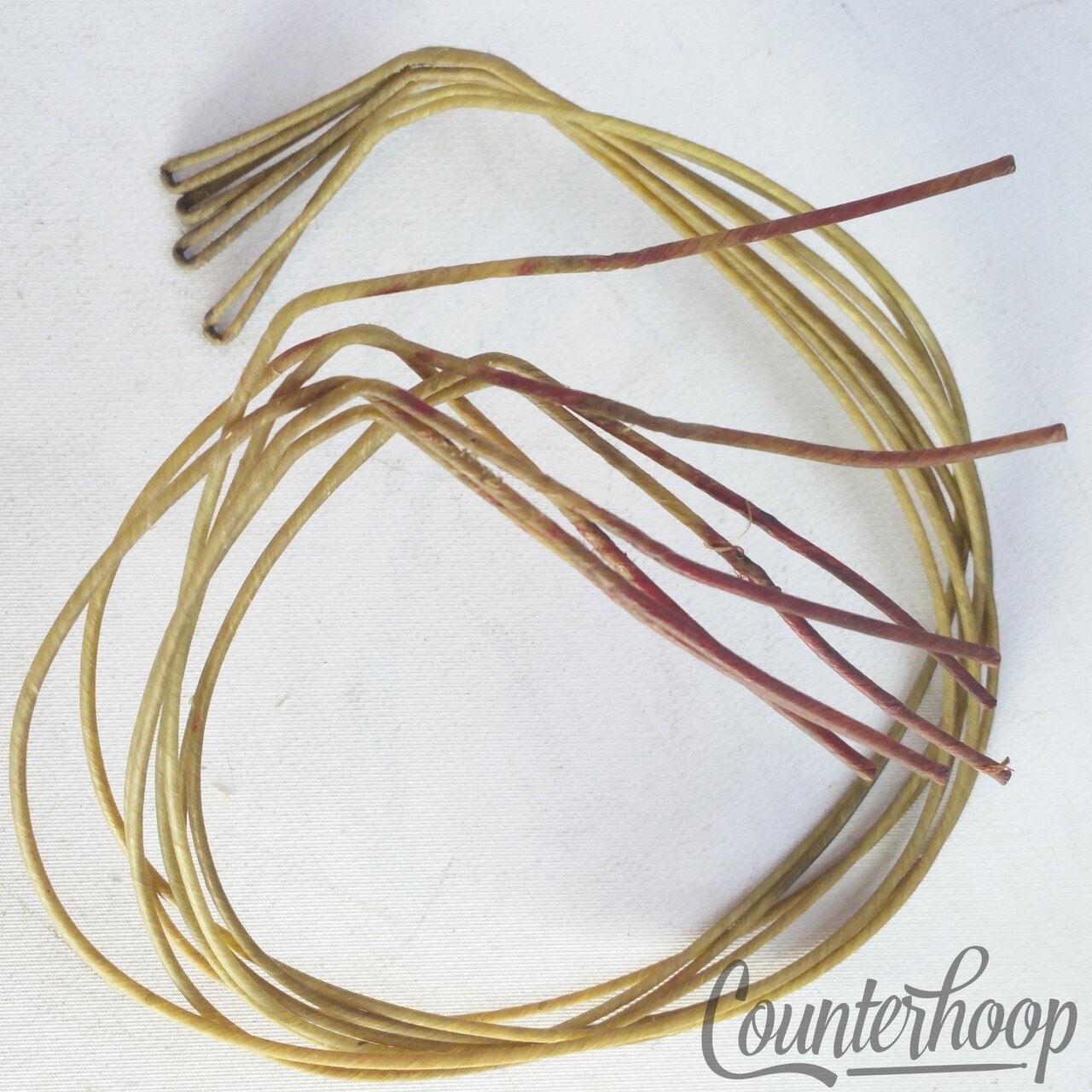 Slingerland Catgut(Sheep)Natural 15"Snare Drum Wires/8x Strands Vintage Cat Gut — main photograph