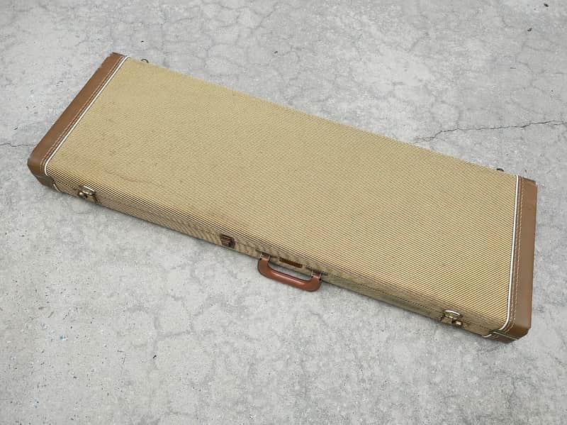 1980's-1990's Fender Hardshell Case - Tweed with Orange Interior - For Reissue Strat or Tele image 1