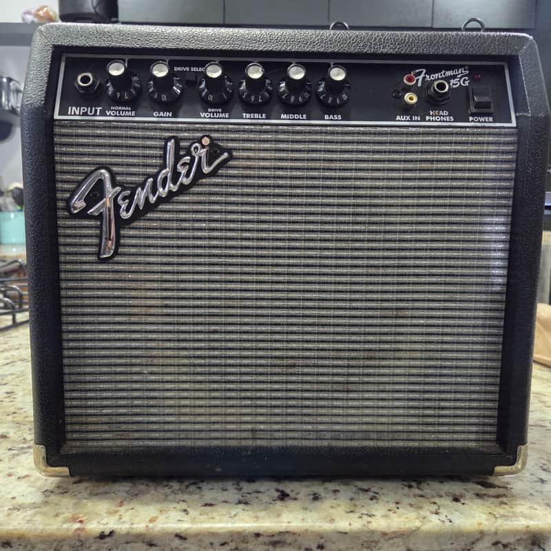 Fender Frontman 15G Series II 2-Channel 15-Watt 1x8" Guitar Practice Amp 2002 - 2010 - Black image 1