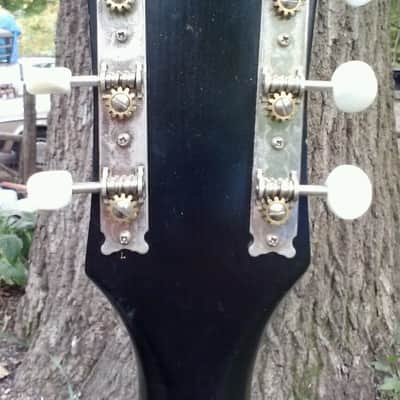 Kay 5160 1966 Sunburst acoustic guitar and case image 6