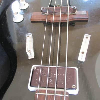 Rare Supro Pocket Bass 1966 Black (OHSC) image 8
