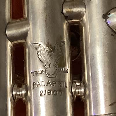 Conn New Invention Cornet 1912 - Silver Plated image 4