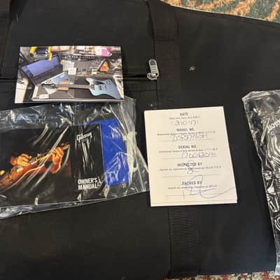 2017 USA Gibson Firebird Studio electric guitar in Pelham Blue with bag image 14