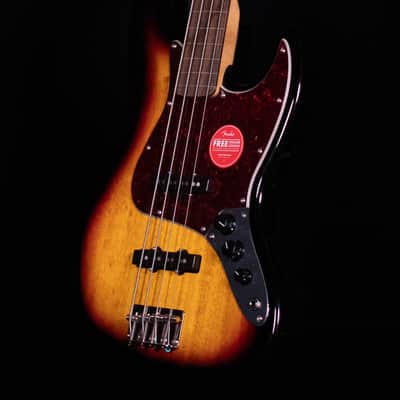 Squier Classic Vibe '60s Jazz Bass Fretless, Laurel FB, 3-Color Sunburst image 2