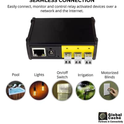 Global Caché IP2CC-P iTach TCP/IP to Contact Closure Converter with Power Over Ethernet - Connects Relay Devices to a Wired Connection image 2