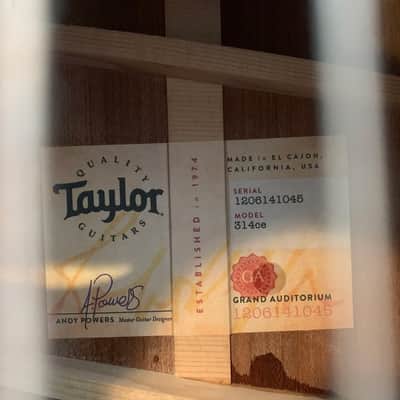 Taylor 314ce with V-Class Bracing (June 2021) - Natural image 3