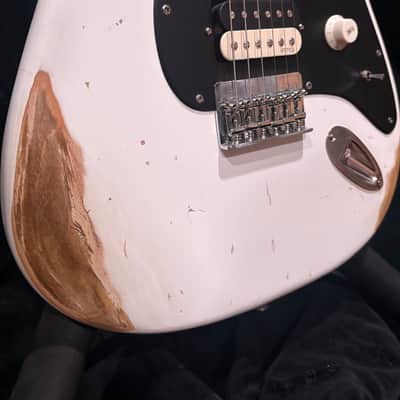 CHC Guitars Custom, Strat Style body 2025 - Distressed White image 5
