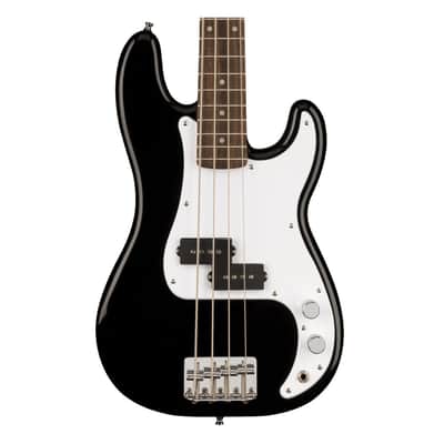 Used Squier Mini Precision Bass - Black w/ Laurel FB image 1