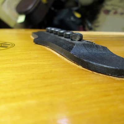 Unknown Parlor Acoustic Guitar 30s/40s art deco soso player w/intonation issues image 8