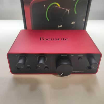 Focusrite Scarlett Solo 4rd Gen USB Audio Interface 2019 - Present - Red / Black image 1