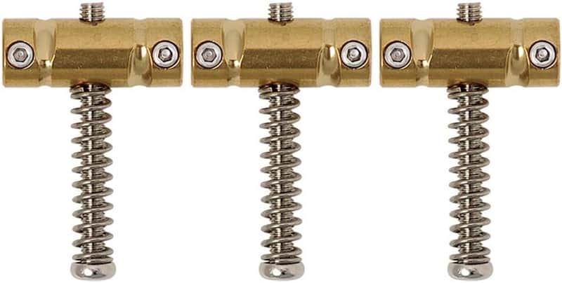 Gotoh In-Tune Compensated Saddles For Tele, Brass, Set of 3 - Genuine Quality at a Fair Price