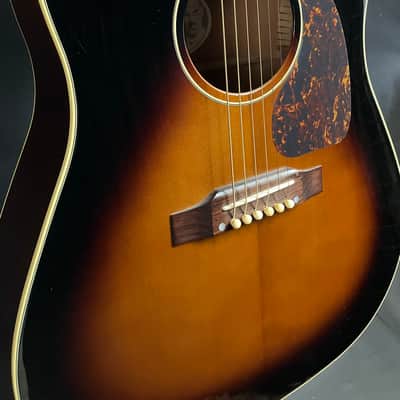 Epiphone Elitist J-45 Slope Shoulder Dreadnought Acoustic Guitar Vintage Sunburst w/ OHSC image 6