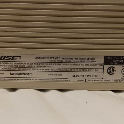 Bose CD-3000 Acoustic Wave Music System 1999 - White/Gold (With Case) image 8