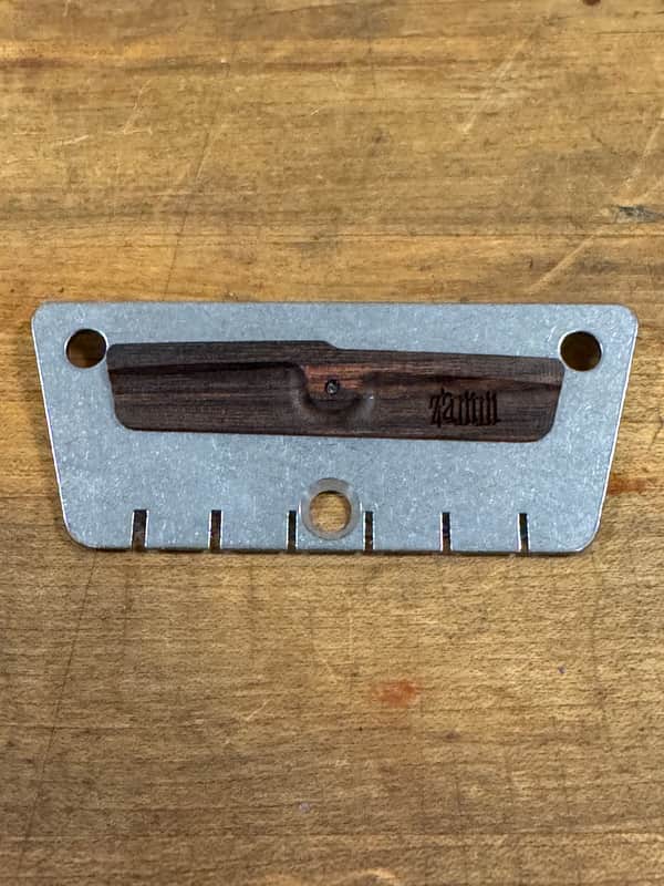 Zamm Guitar Raw Steel Guitar Bridge – Made in USA Fits Danelectro Silvertone image 1