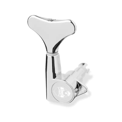 Guitar Monkey 4-String Set Tuning Machine Heads/Tuners (2l+2r, 4l, 4r, 3l+1r, 1l+3r) Chrome image 1